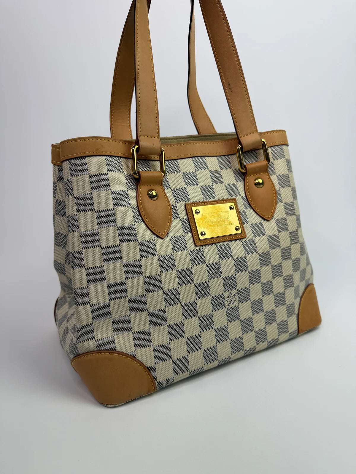 LOUIS VUITTON DAMIER AZUR HAMPSTEAD MM TOTE BAG
