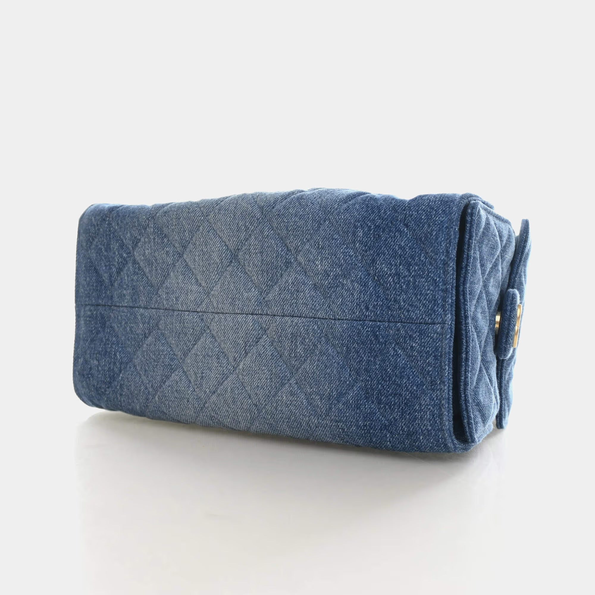 Chanel Small 25 Blue Washed Denim Hobo Bag