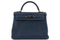 Hermès Kelly 32 Retourne Togo Bleu Sapphire PHW
