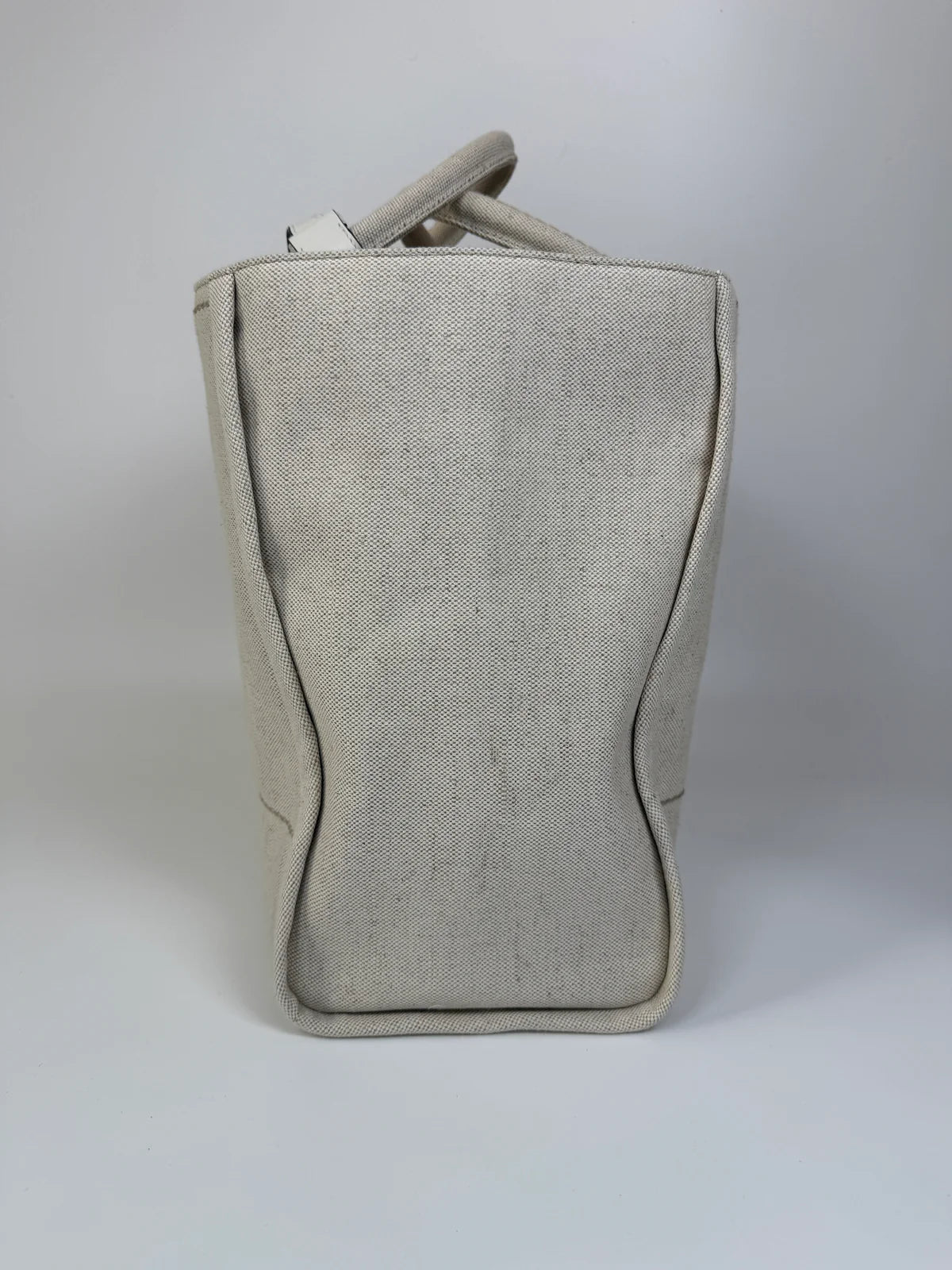 PRADA LARGE APPLIQUÉ COTTON TOTE