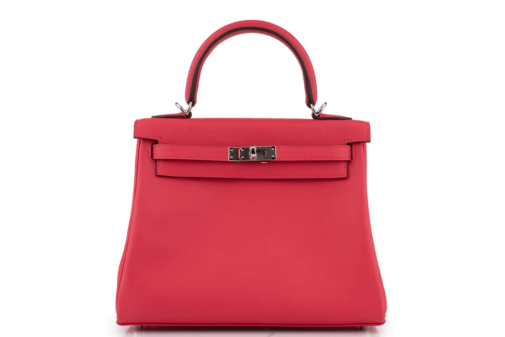 Hermès Kelly 25 Retourne Swift Rose Extreme PHW
