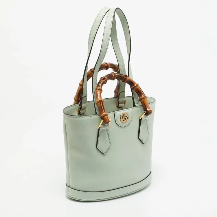 Gucci Diana Small Mint Green Leather Tote