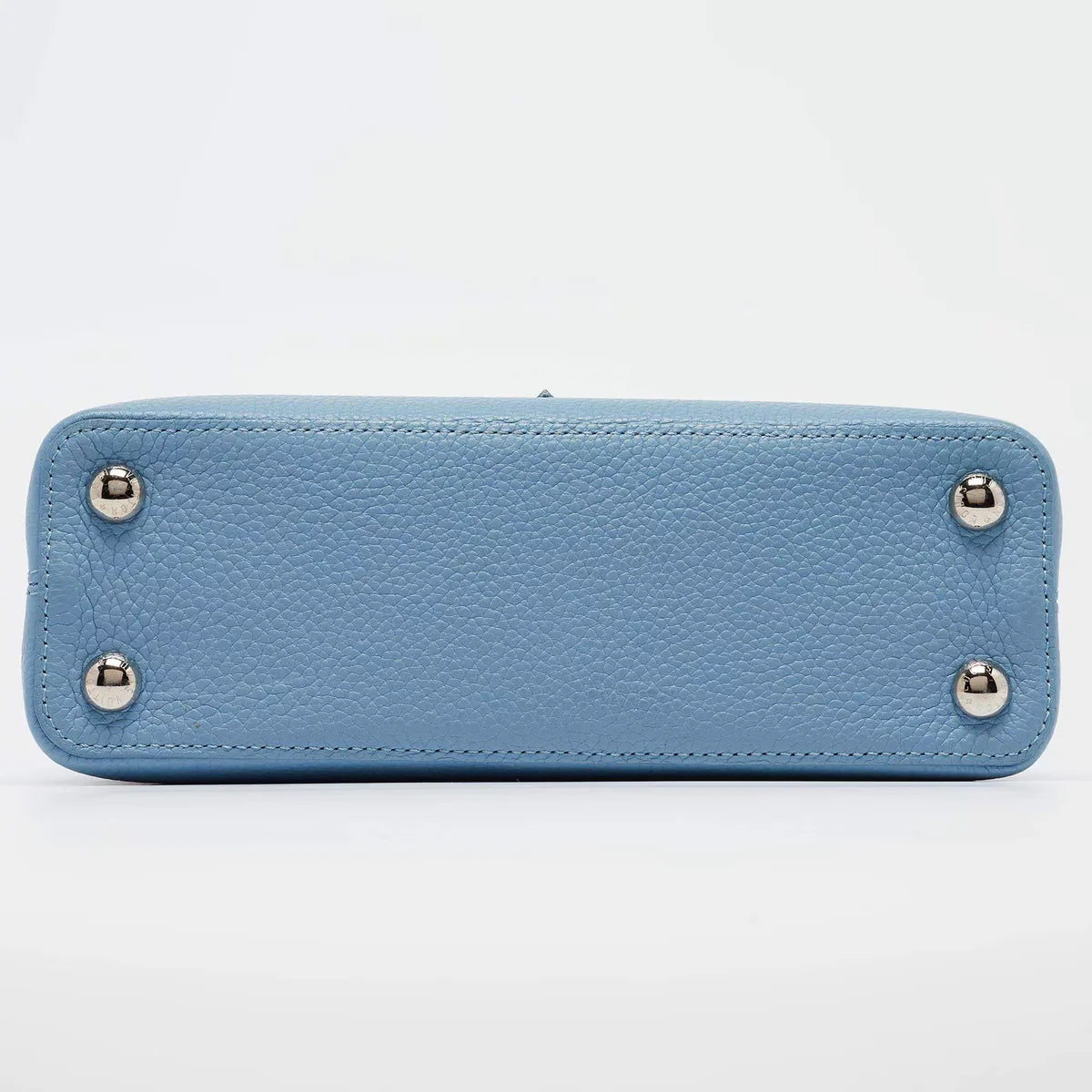Louis Vuitton Light Blue Leather Mechanical Flower Capucines BB Bag
