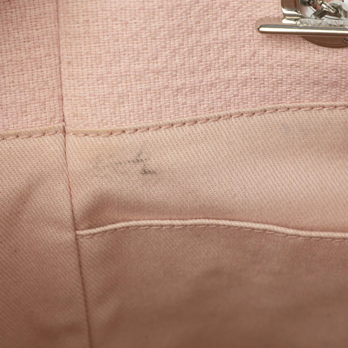 Chanel Deauville Medium Pink Canvas Tote