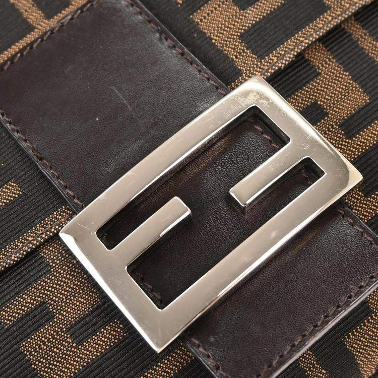 Fendi Brown Canvas Zucca Handbag
