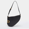 Dior Saddle Rodeo Black Leather Pouch Bag