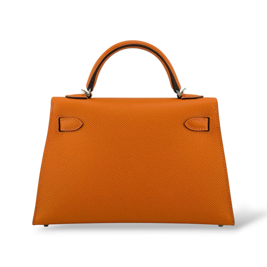 Hermes Kelly Mini Orange Epsom PHW