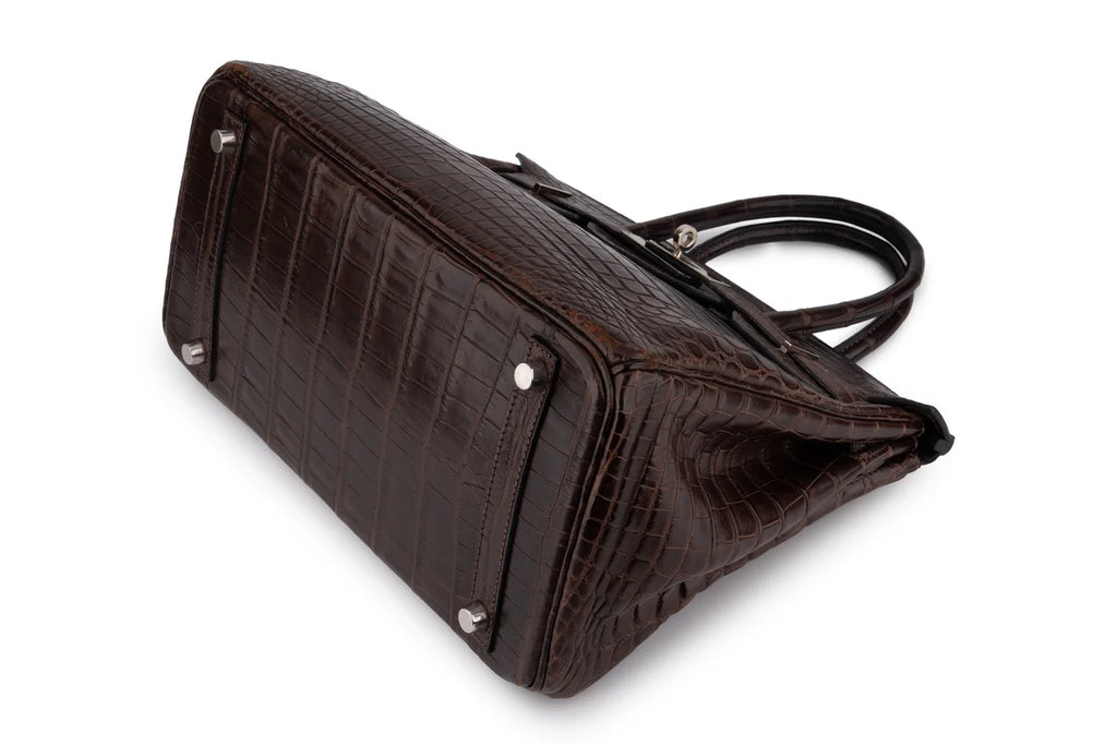 Hermès Birkin 30 Croc Niloticus Ebene PHW