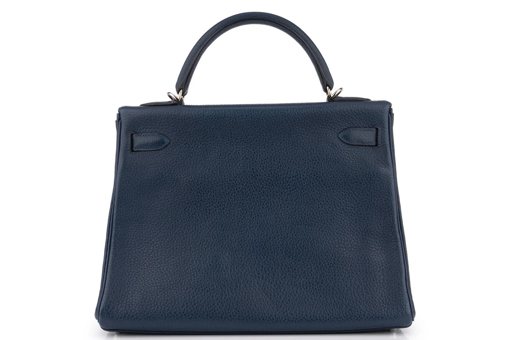 Hermès Kelly 32 Retourne Togo Bleu Sapphire PHW
