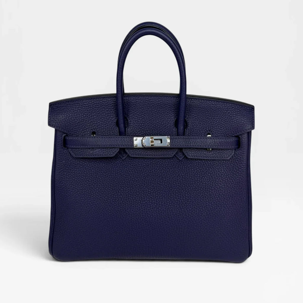 HERMÈS BIRKIN 25 IN BLUE SAPPHIRE TOGO WITH PALLADIUM HARDWARE