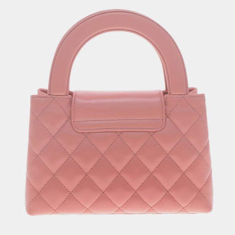 Chanel Pink Leather Kelly Shopping Bag