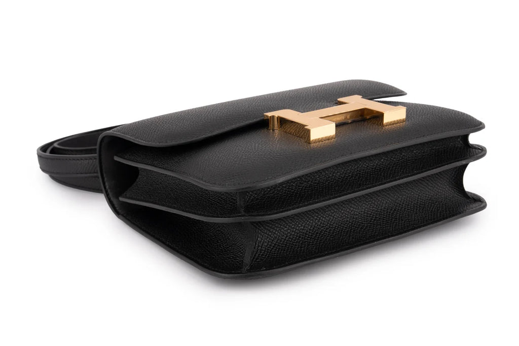 Hermès Constance 18 Epsom Noir GHW