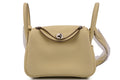 Hermès Mini Lindy Clemence Jaune Milton PHW