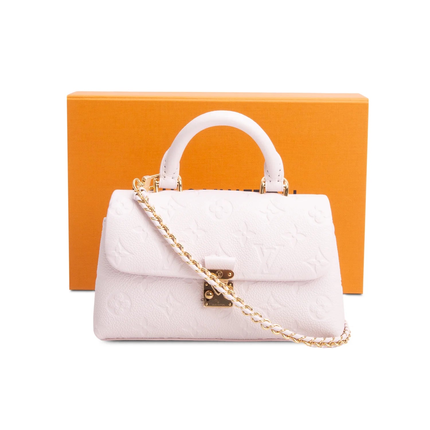 Louis Vuitton Pink Monogram Empreinte Leather Nano Madeleine