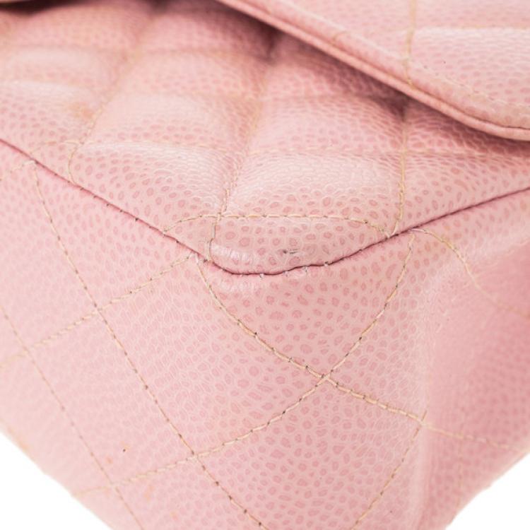 Chanel Pink Caviar Medium Double Flap Bag