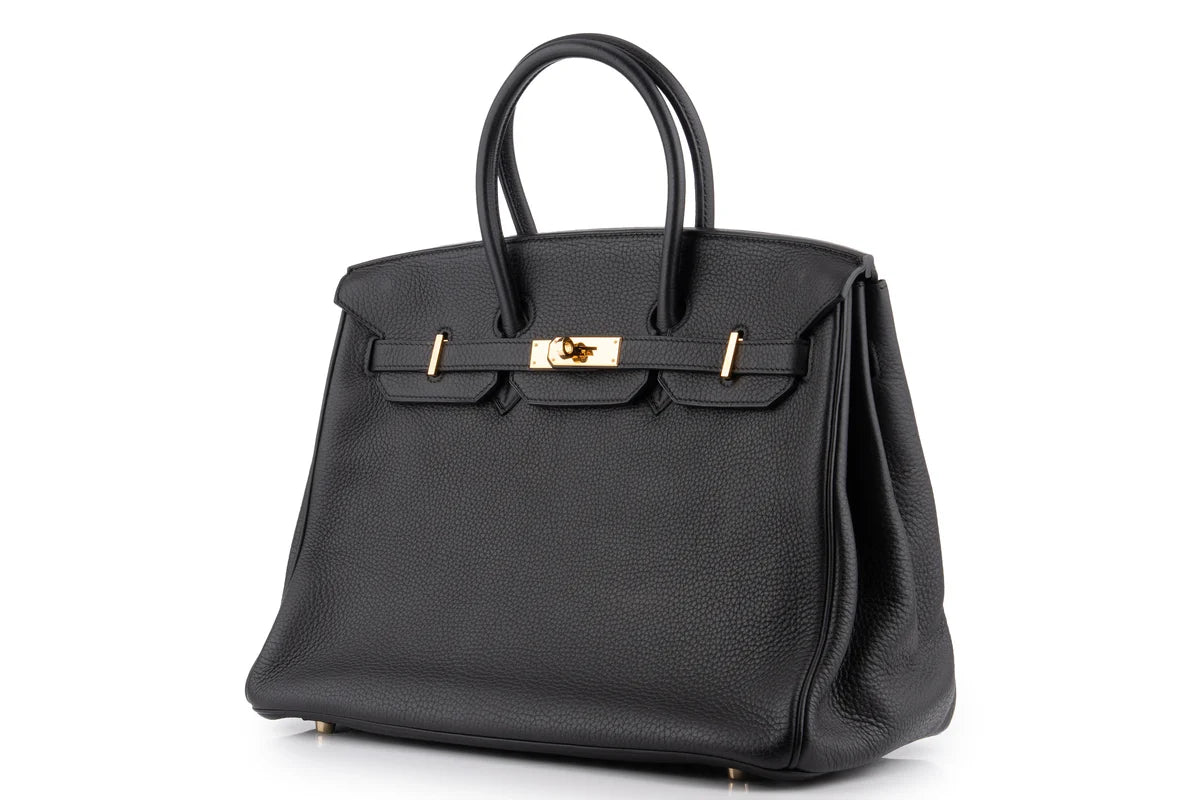 Hermès Birkin 35 Clemence Noir GHW