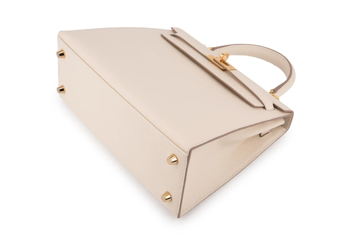 Hermès Kelly 25 Epsom Craie GHW