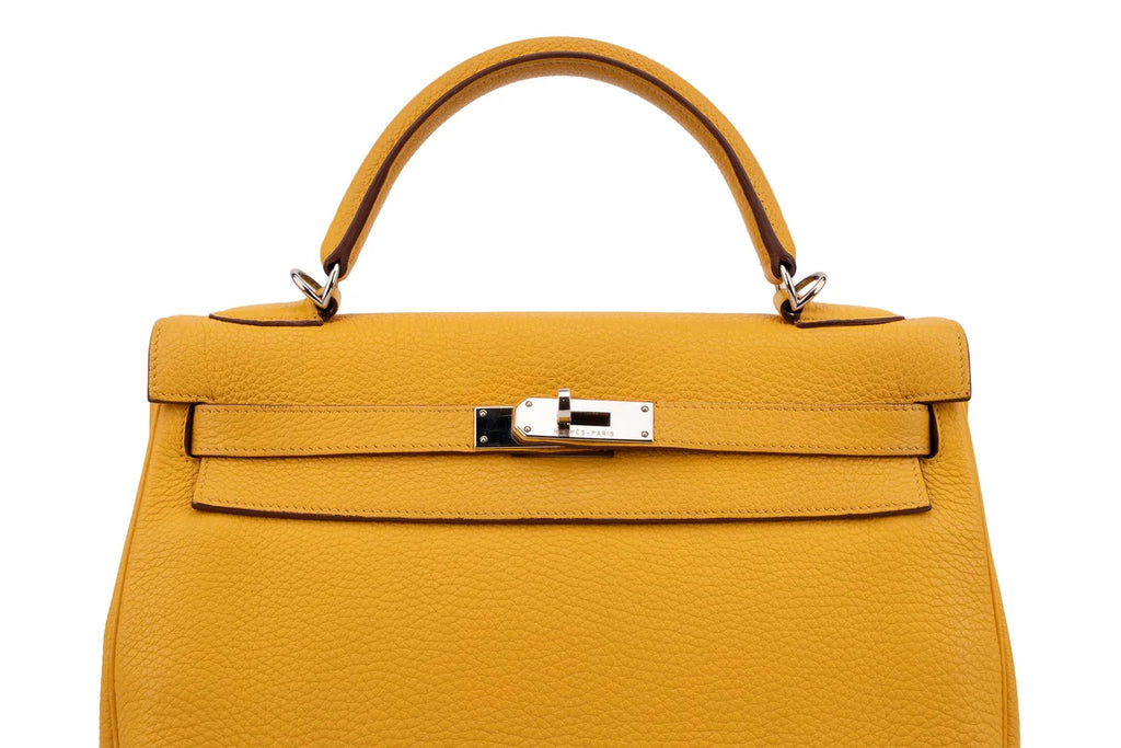 Hermès Kelly 32 Togo Soleil PHW