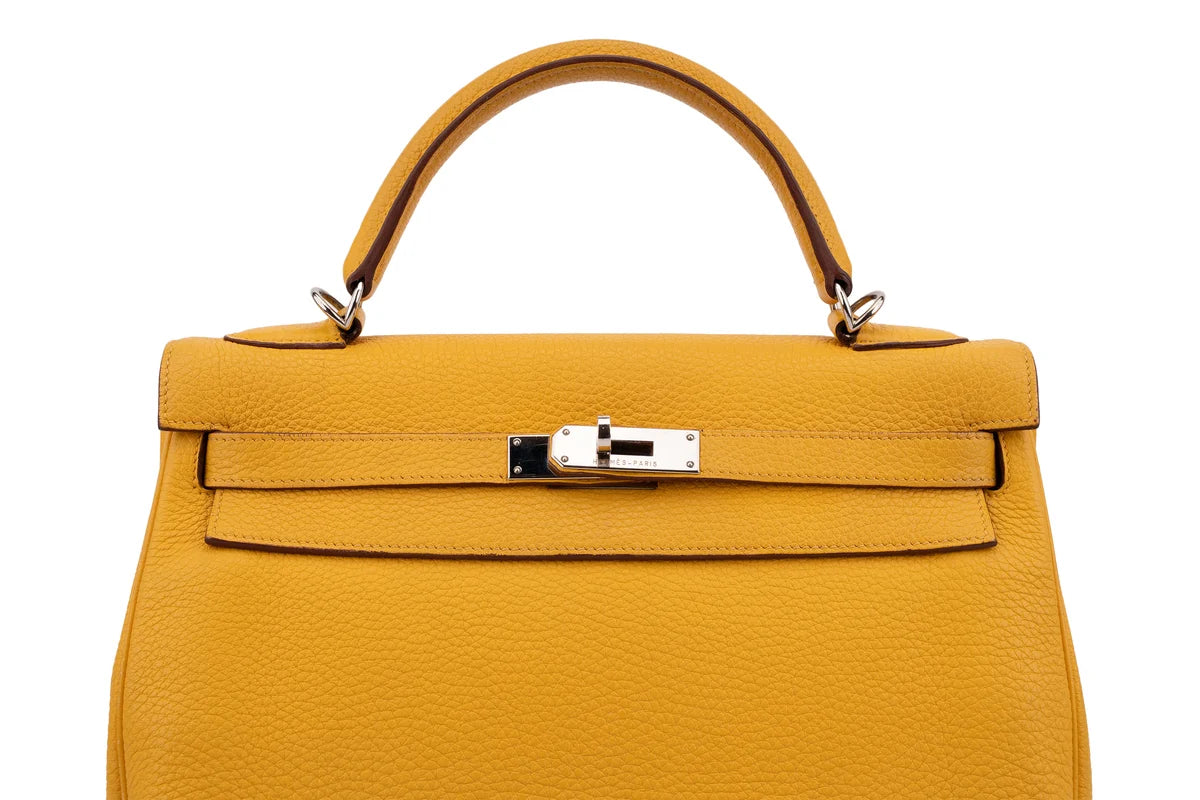 Hermès Kelly 32 Togo Soleil PHW