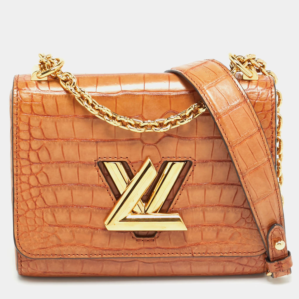 Louis Vuitton Twist PM Brown Crocodile Bag