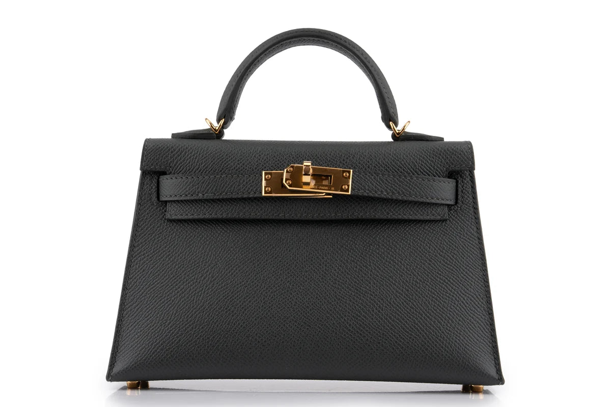 Hermès Mini Kelly Epsom Vert Mangrove GHW