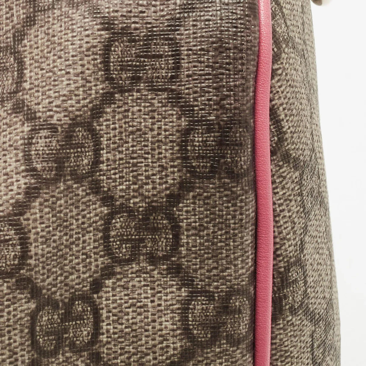 Gucci Joy Medium Pink/Beige GG Supreme Canvas and Leather Boston Bag