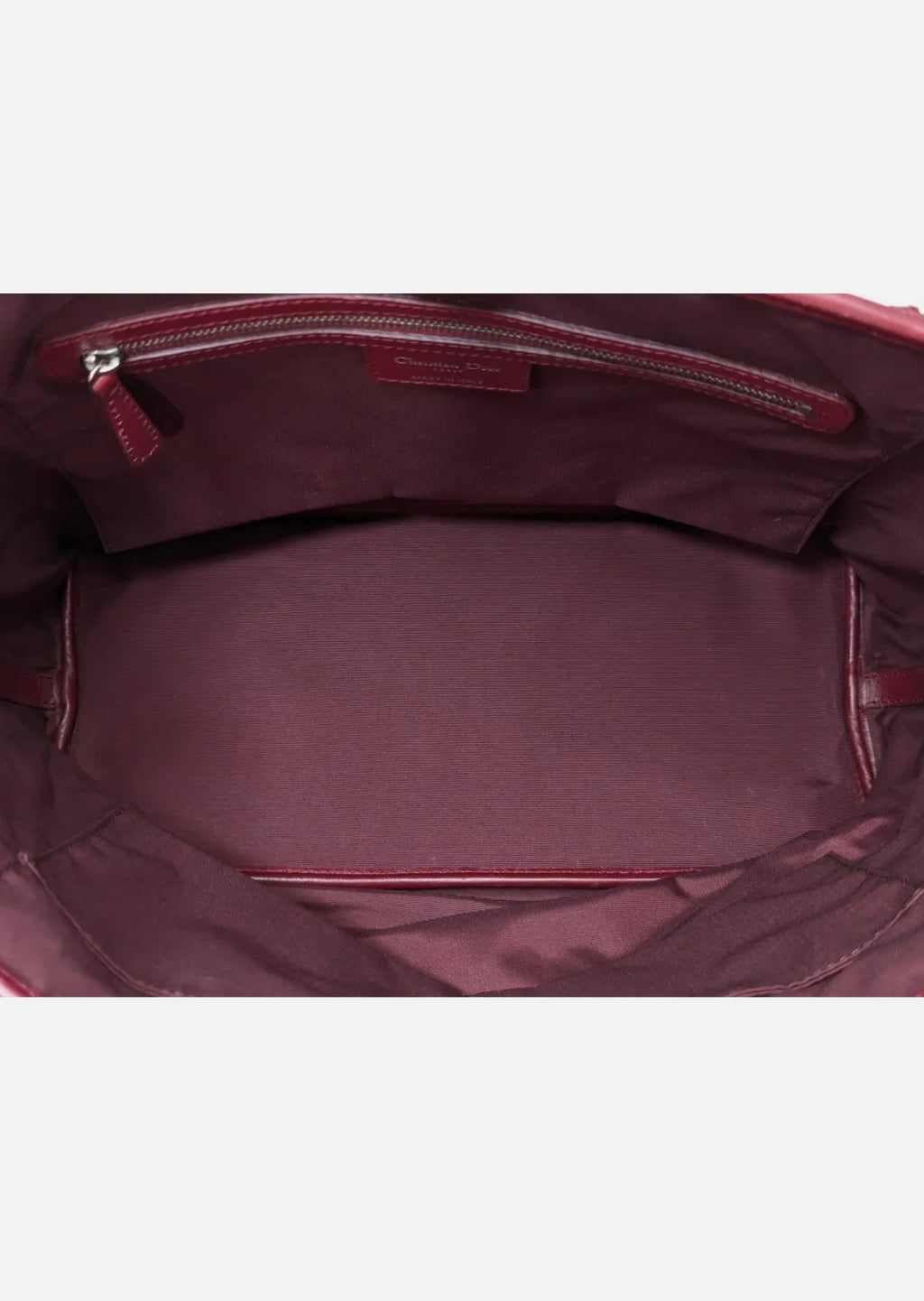 Christian Dior Cannage Panarea Leather Tote Bag Red