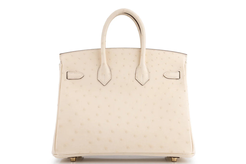 Hermès Birkin 25 Ostrich Nata GHW