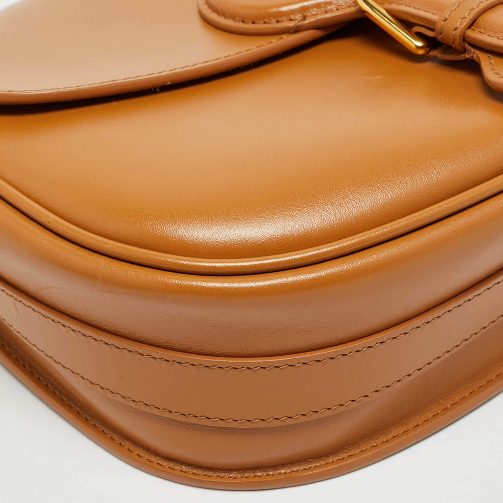 Dior Bobby Medium Tan Leather Crossbody Bag