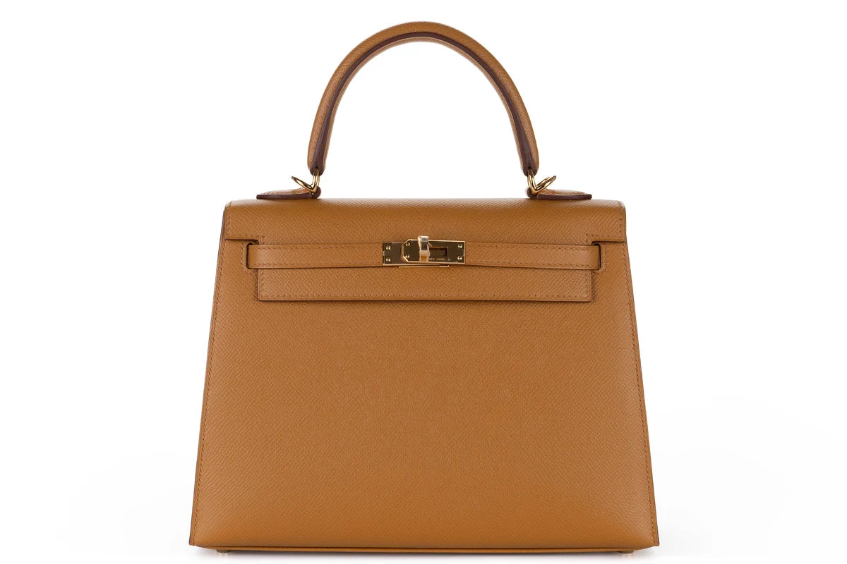 Hermès Kelly 25 Epsom Sesame GHW