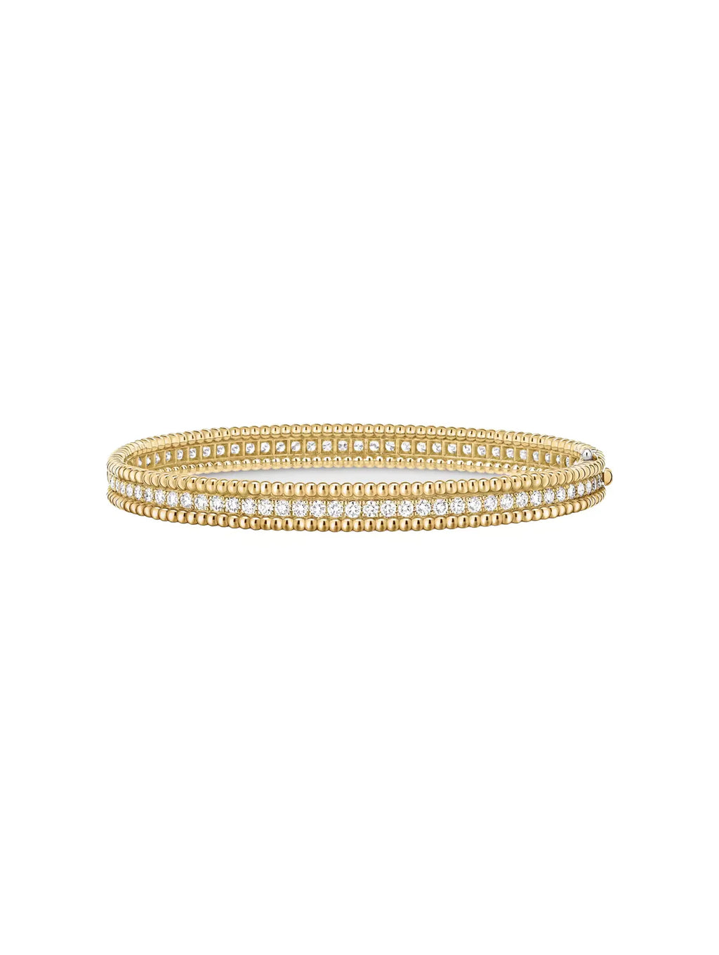 Van Cleef And Arpels Perlee Diamonds Bracelet Size 17
