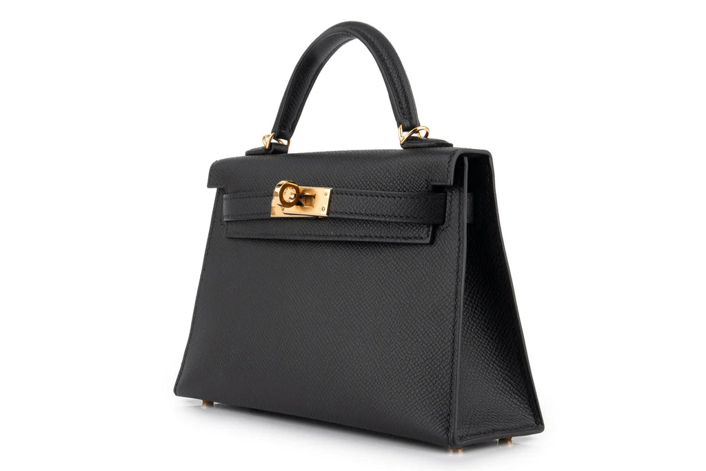 Hermès Mini Kelly Epsom Noir GHW