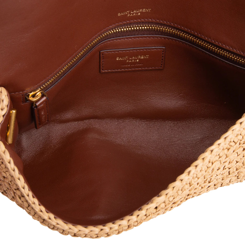 Saint Laurent 2025 Raffia Monogram Tassel Kate 99