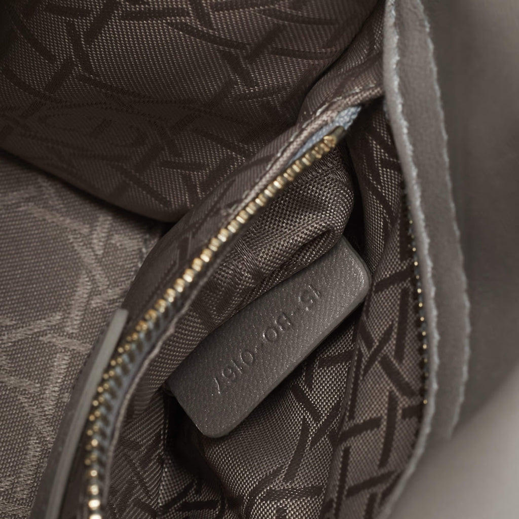 Dior Lady Dior Mini Silver Cannage Leather Tote