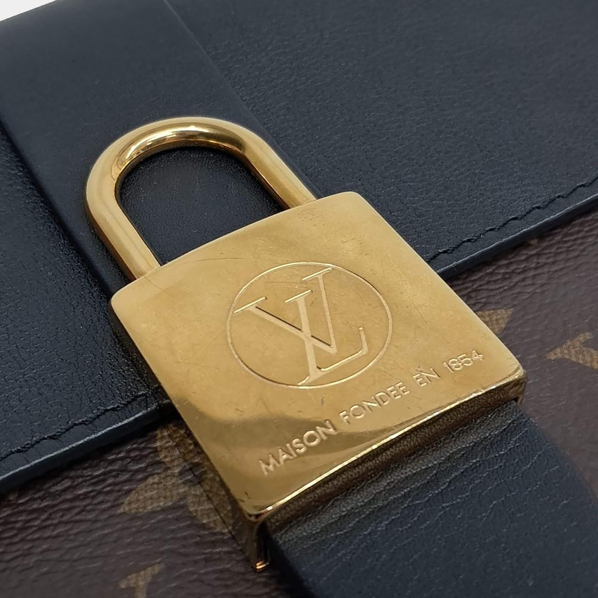 Louis Vuitton Black/Brown Coated Canvas and Leather Rocky BB