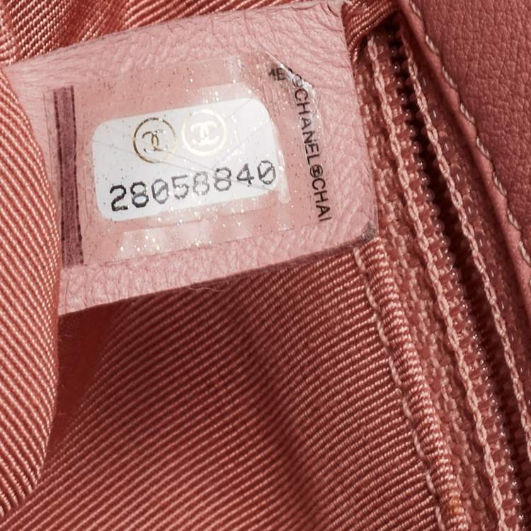 Chanel Pink Shearling Medium 19 Flap Shoulder Bag