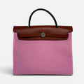 HERMÈS HERBAG 31 ZIP IN BUBBLEGUM & CUIVRE BAG