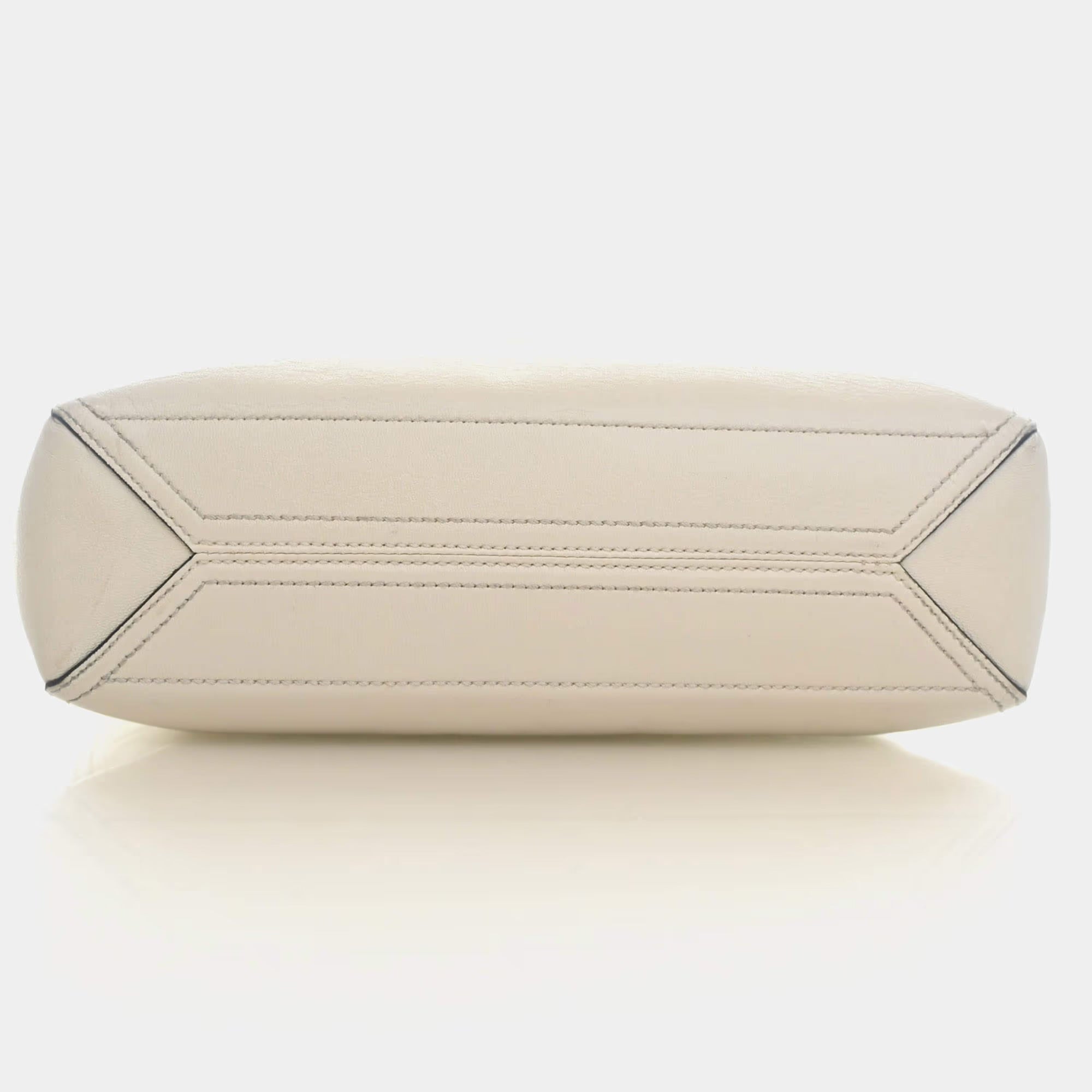 Gucci Dahlia Small Mystic White Calfskin Leather Tote Bag