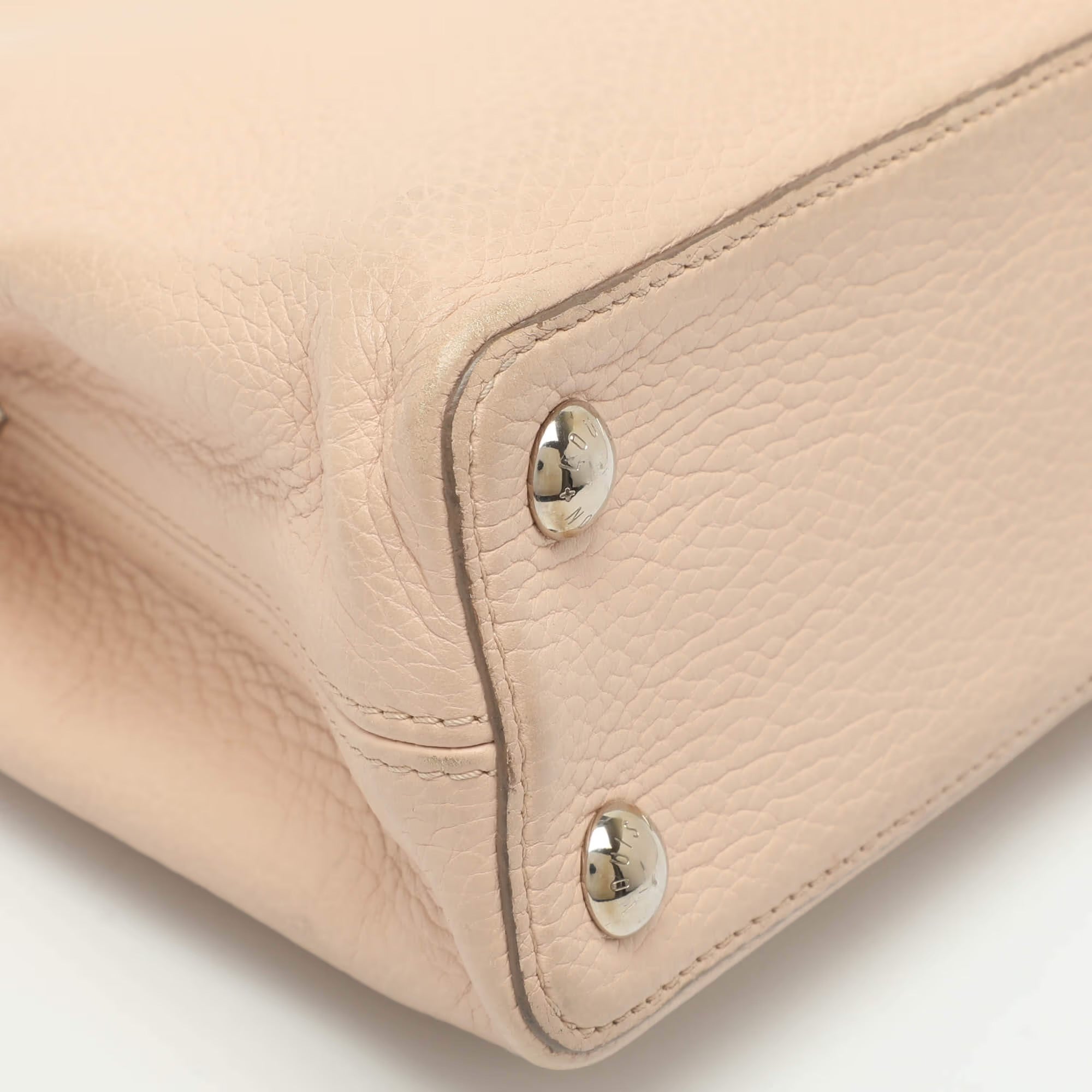 Louis Vuitton Capucines BB Pink Taurillon Leather Bag