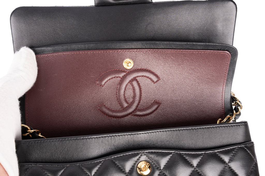 Chanel Mini Flapbag Lambskin Black GHW