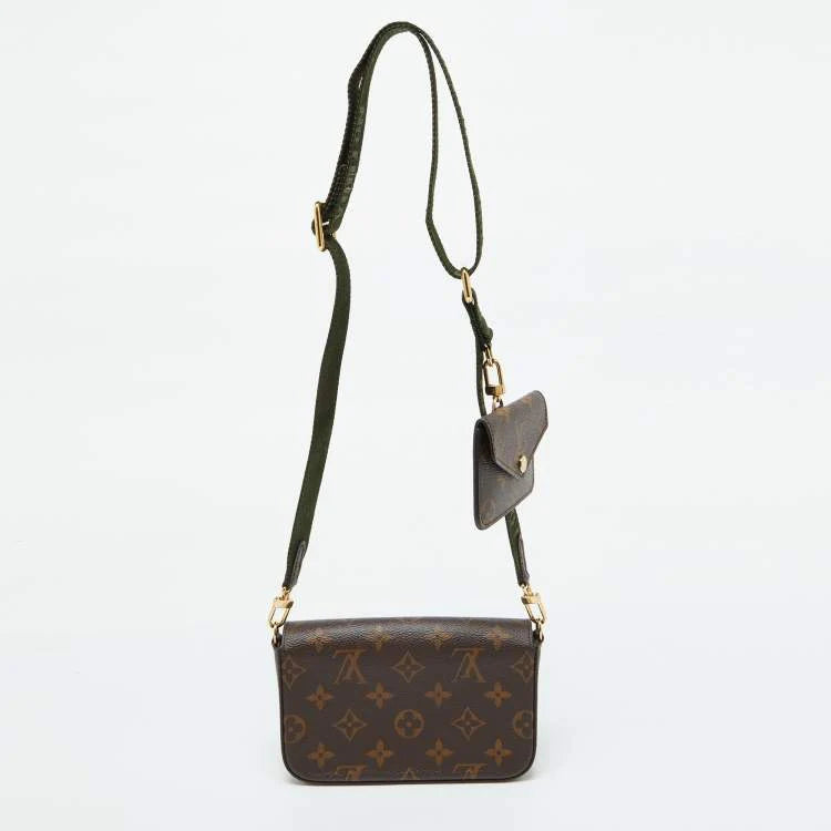 Louis Vuitton Khaki Monogram Canvas Félicie Strap & Go Bags