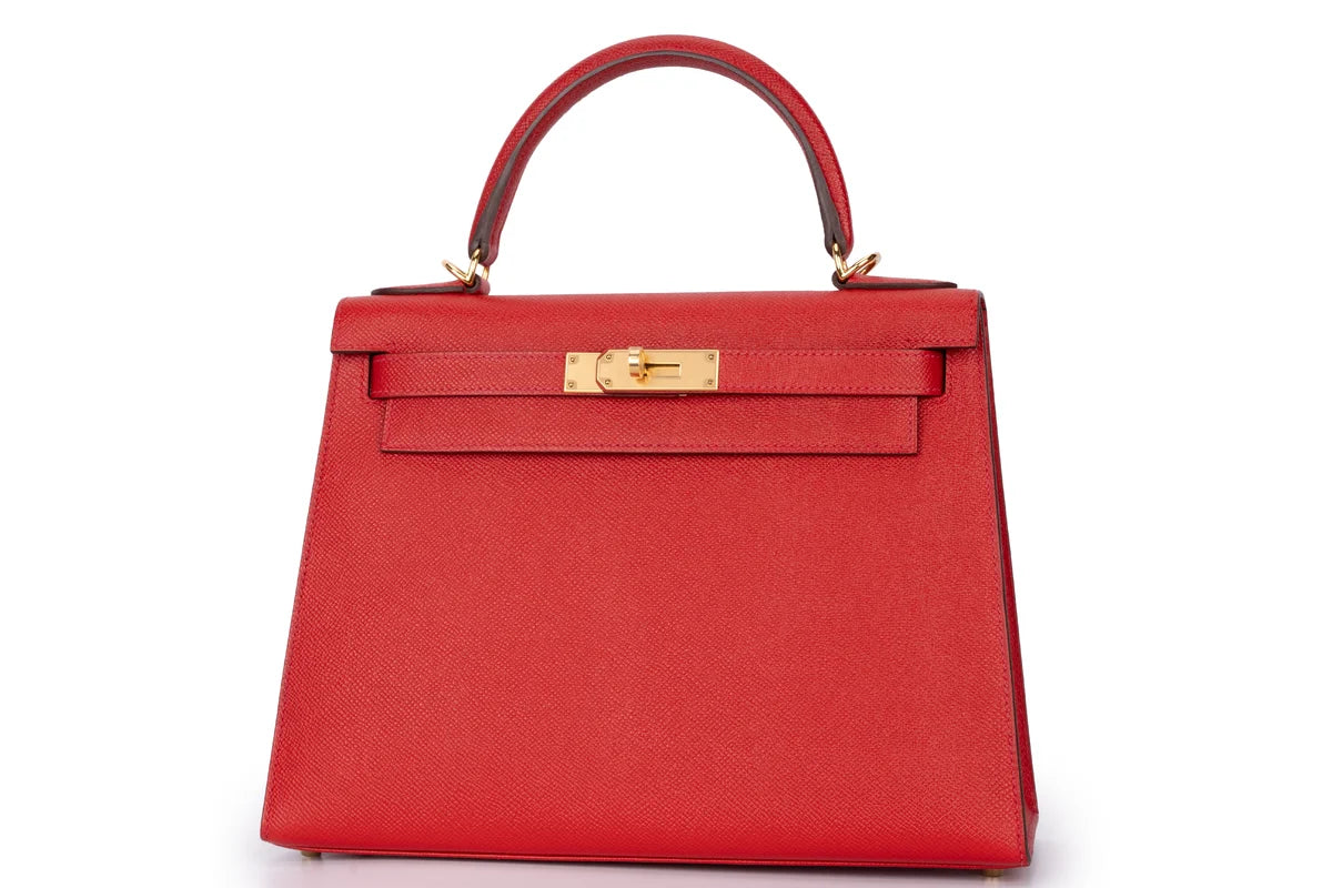 Hermès Kelly 28 Epsom Rouge Casaque GHW