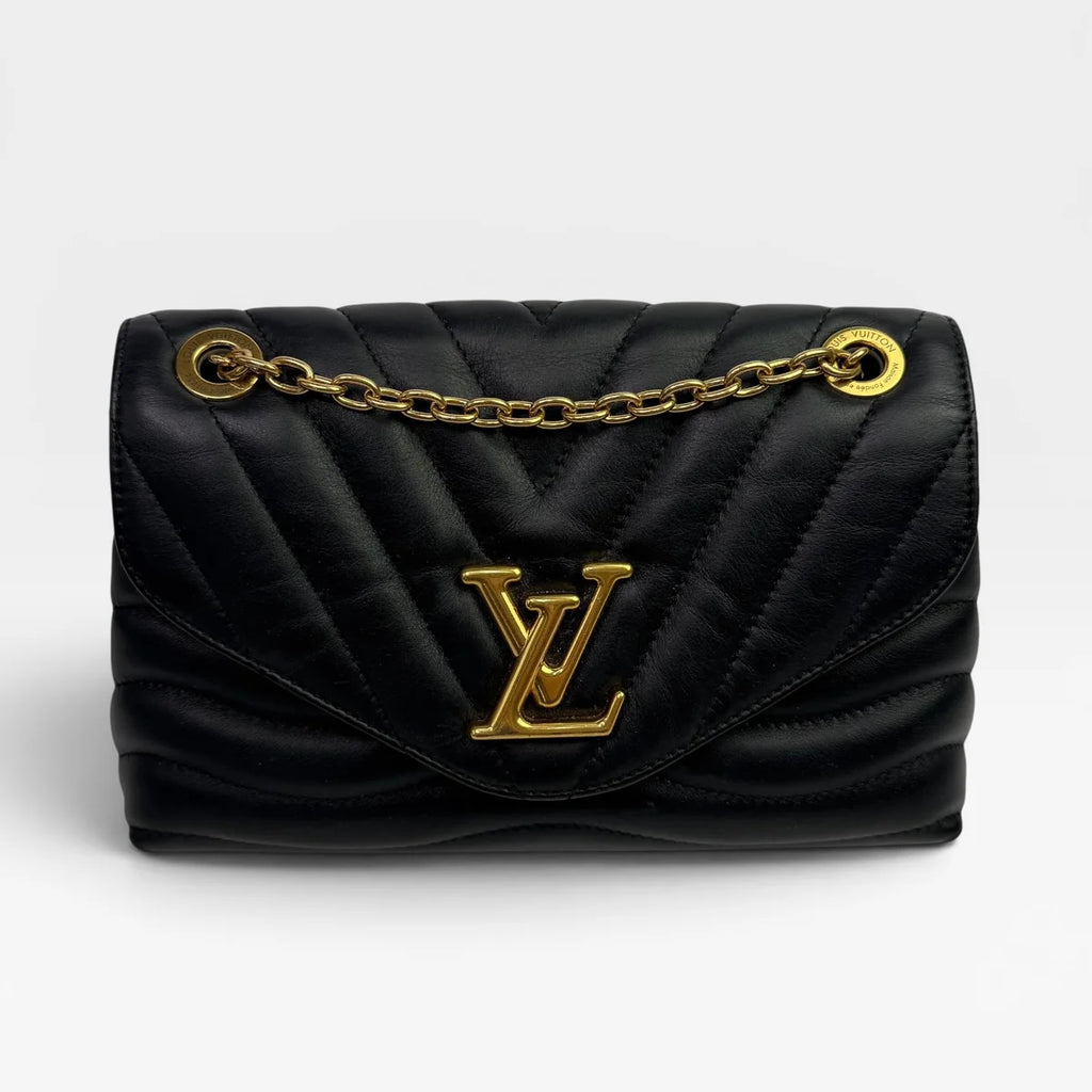 LOUIS VUITTON NEW WAVE CHAIN SHOULDER BAG WITH GOLD HARDWARE