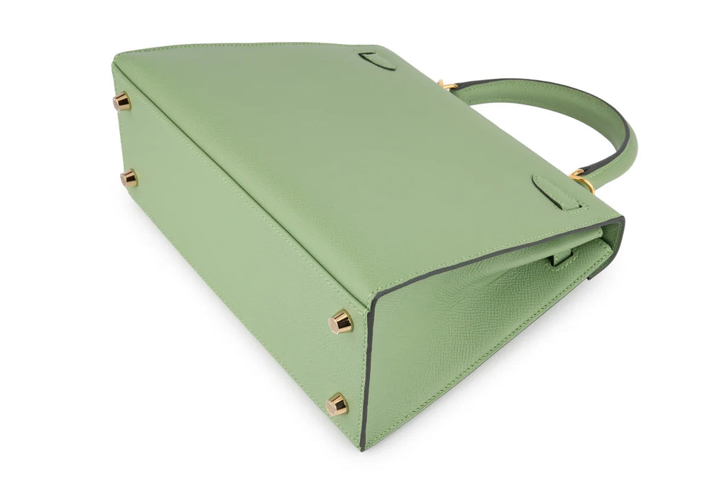 Hermès Kelly 25 Epsom Vert Criquet GHW