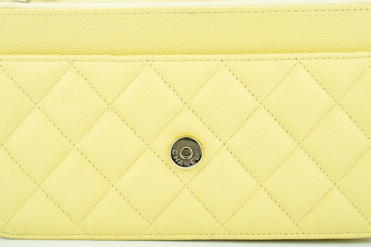 Chanel WOC Caviar Pale Yellow Champagne GHW
