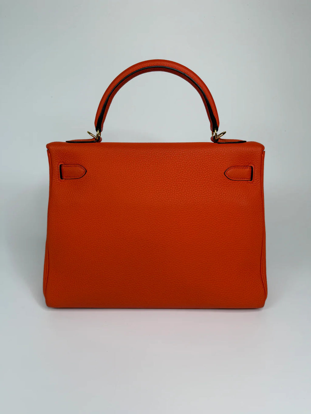 HERMÈS KELLY 28 IN CAPPUCINE TOGO LEATHER GOLD HARDWARE