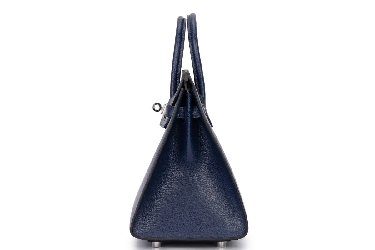 Hermès Birkin 25 Sellier Chevre Blue Sapphire PHW