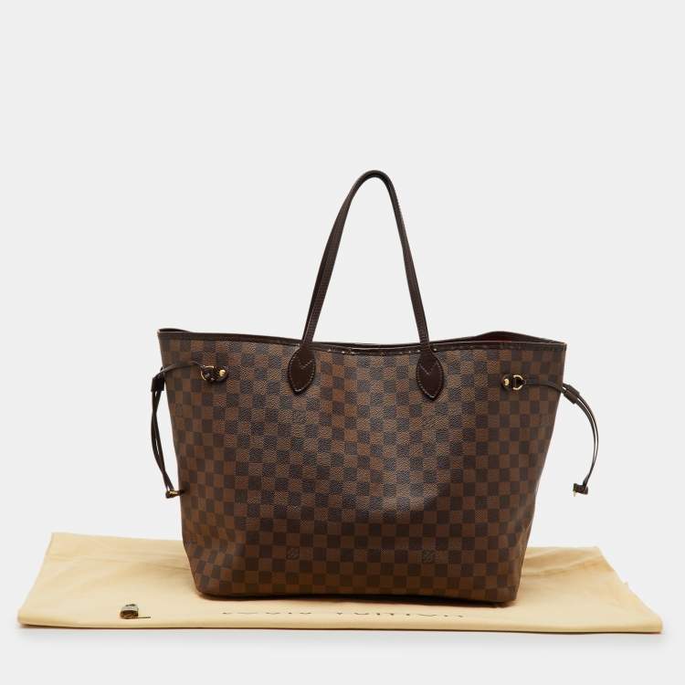 Louis Vuitton Damier Ebene Canvas Neverfull GM Bag