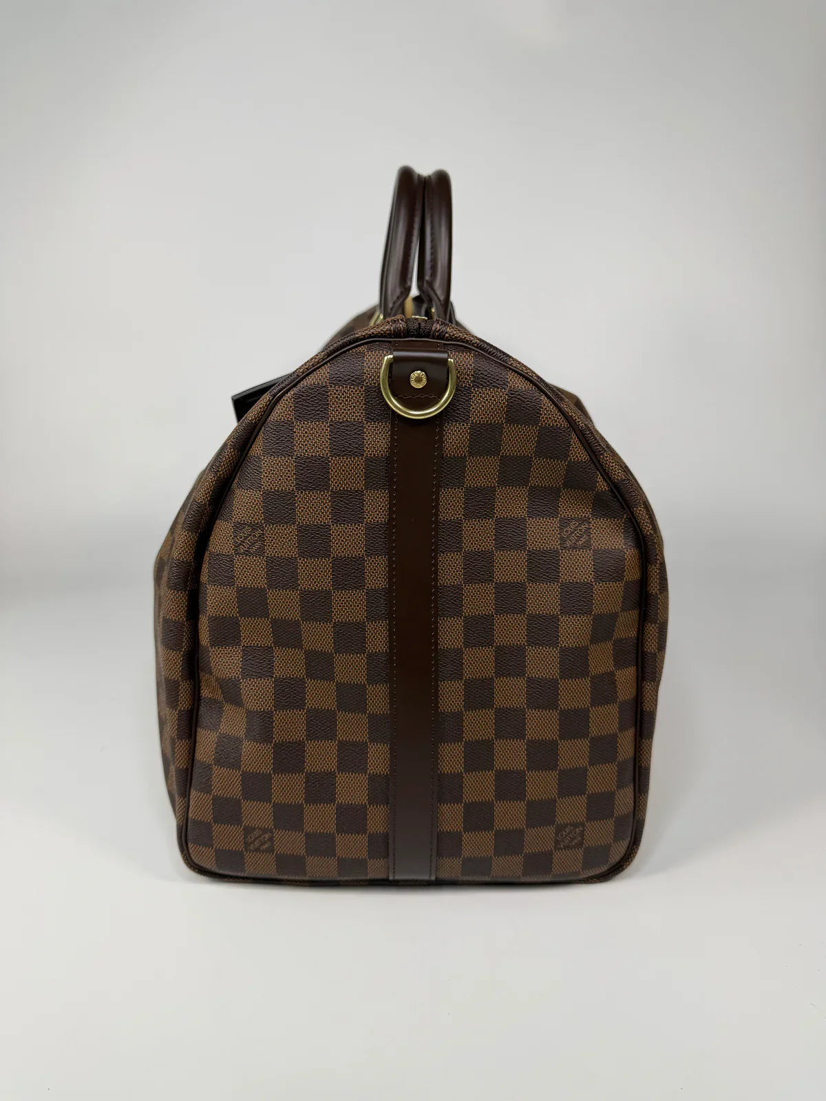 LOUIS VUITTON KEEPALL 55 IN DAMIER EBENE GOLD HARDWARE