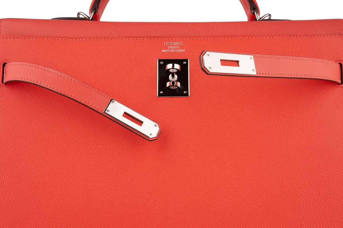 Hermès Kelly 35 Epsom Rose Jaipur PHW
